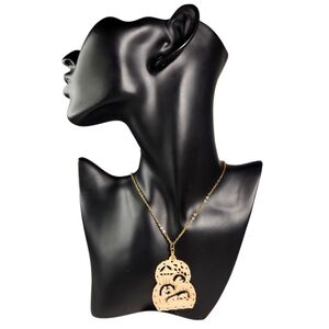 Vintage Hand Carved Bone Japanese Pendant